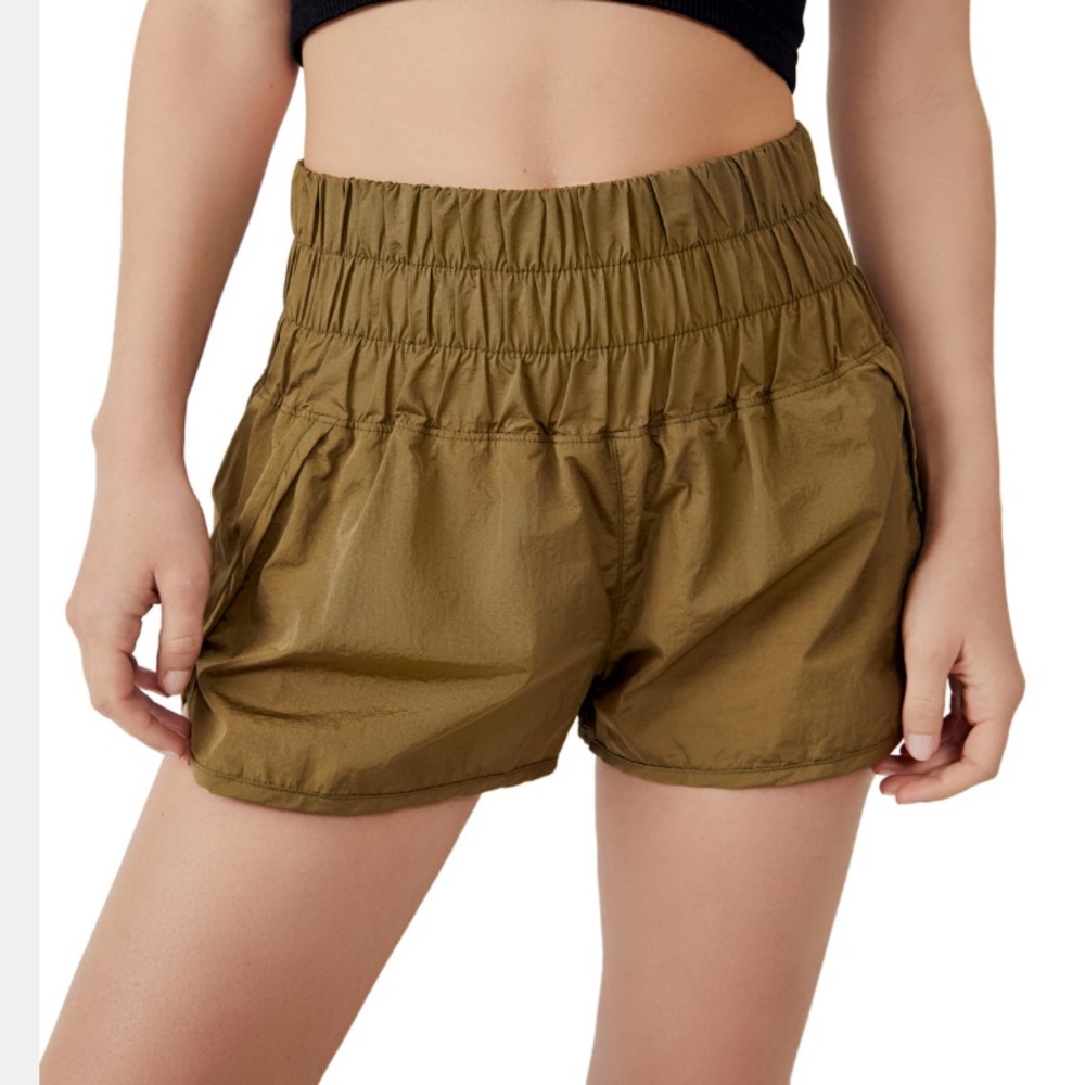 Free People Khaki Women's Athletic Shorts